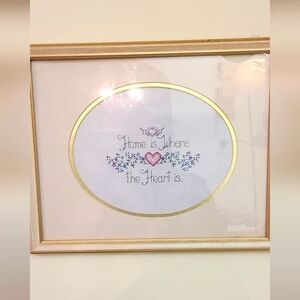 Home is where heart is cross stitch